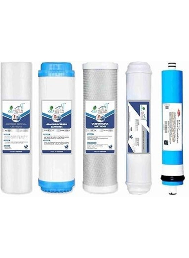pro max 5-Stage Reverse Osmosis Replacement Water Filter Kit - Image 1